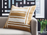 Bay Furniture Gallery - Ashley Furniture - Darrman Pillows - Pillow (4/CS) / Ochre/Ivory - A1001116